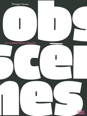 cover image of Les rémunérations obscènes